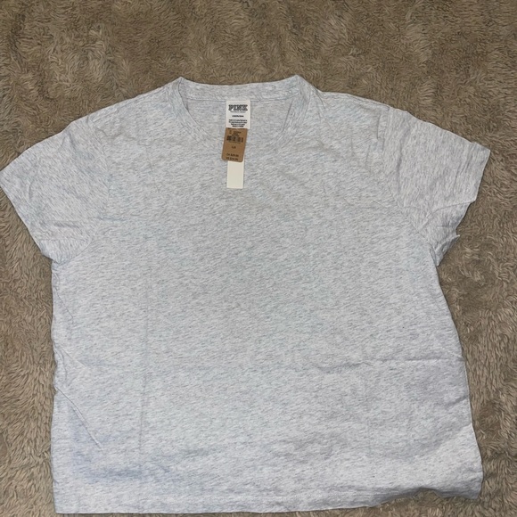 PINK Victoria's Secret Heather Gray Tee - Picture 1 of 2